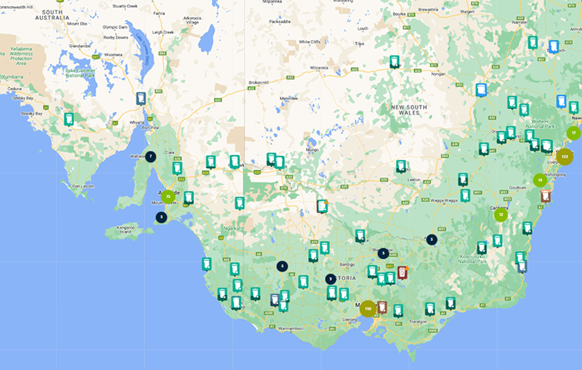 South Australia Route Map-840 South Australia Route Map-840